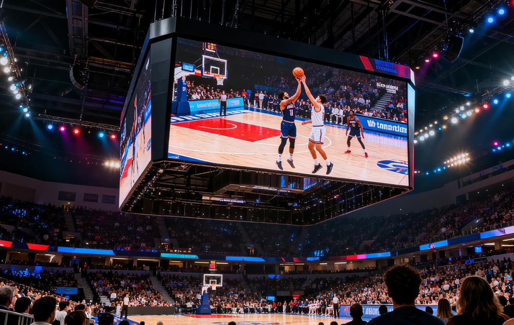 Arena Center-Hung LED Display Case Study: Scoreboard Design & Specification