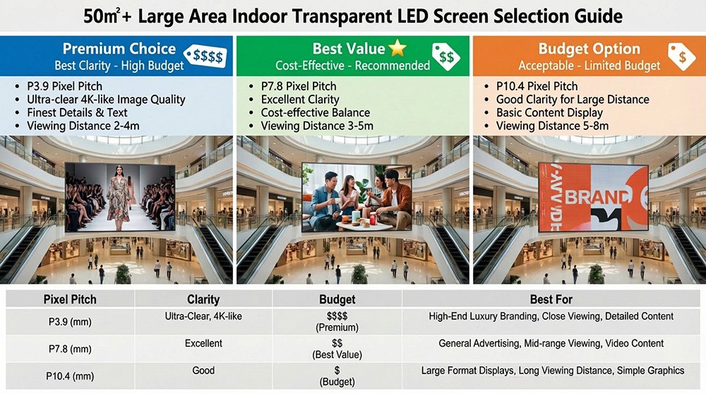 Indoor LED Transparent Screen Selection Guide 50㎡+ English Only Indoor LED Transparent Screen Selection Guide 50㎡+ English Only