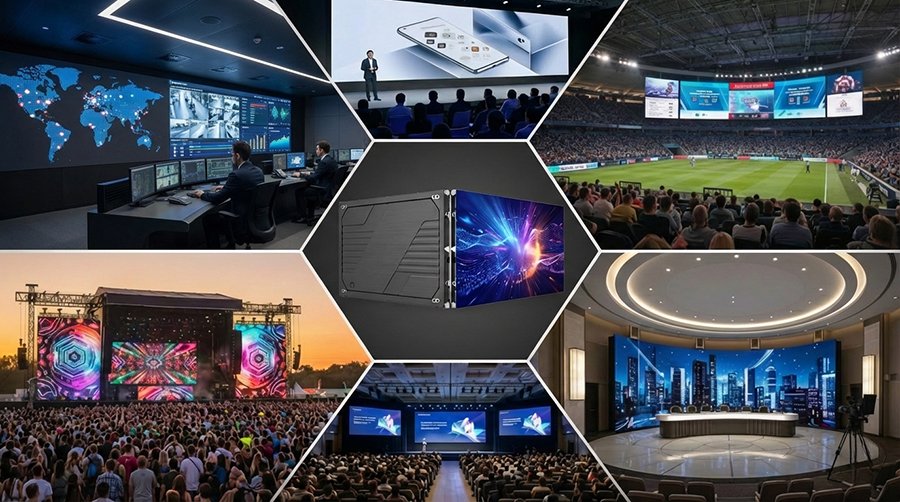 COB LED Video Wall 500x500mm - 170° Wide Viewing Angle Indoor Display P1.2-P1.9 Application scenarios