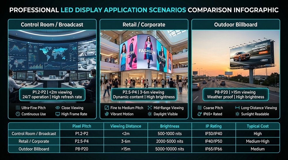 Infographic 4 Application Scenario Comparison
