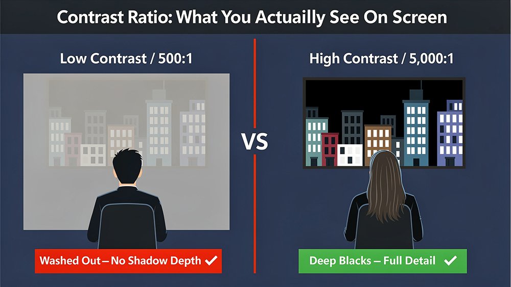 Figure 7 - Static Contrast Visual Comparison