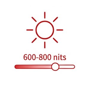 600-800 Nits Brightness