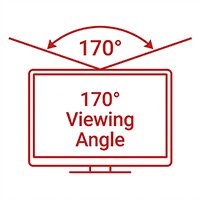 170° Wide Viewing Angle